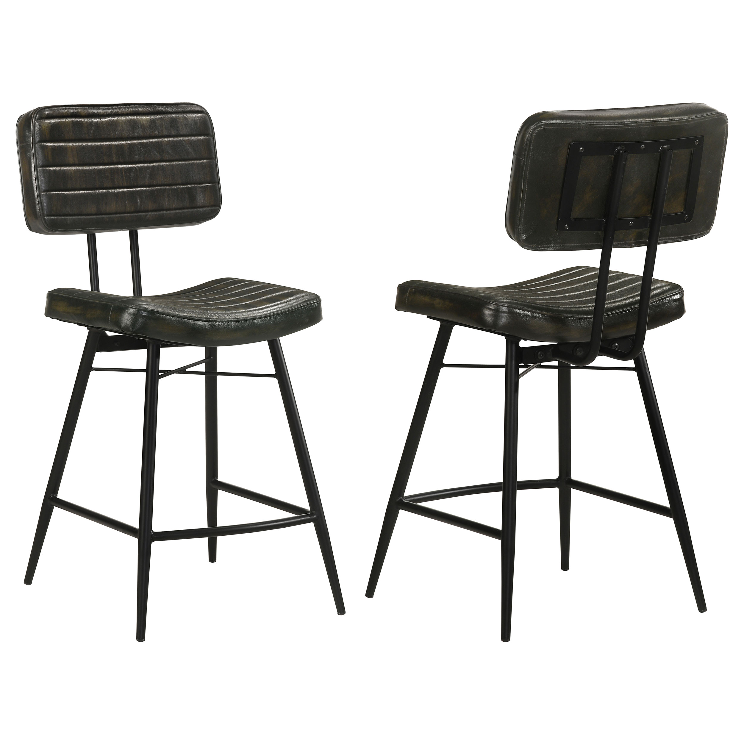 Partridge Leather Counter Chair Antique Espresso (Set of 2) Partridge Leather Counter Chair Antique Espresso (Set of 2) product image