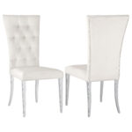 Kerwin Velvet Upholstered Dining Side Chair White (Set of 2) product image