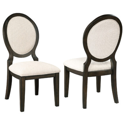 Twyla Oval Back Dining Side Chair Dark Cocoa (Set of 2) product image