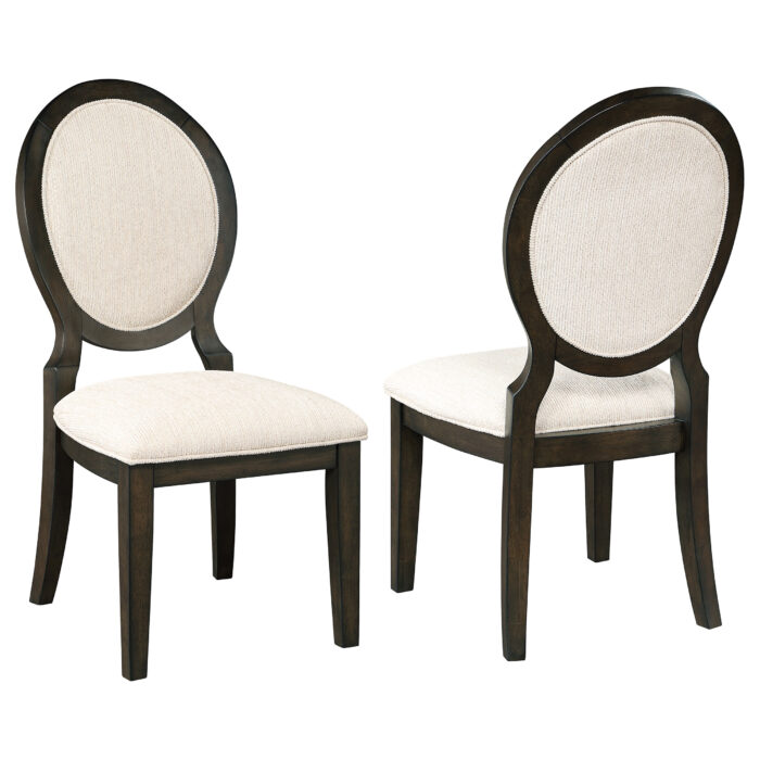 Twyla Oval Back Dining Side Chair Dark Cocoa (Set of 2) product image