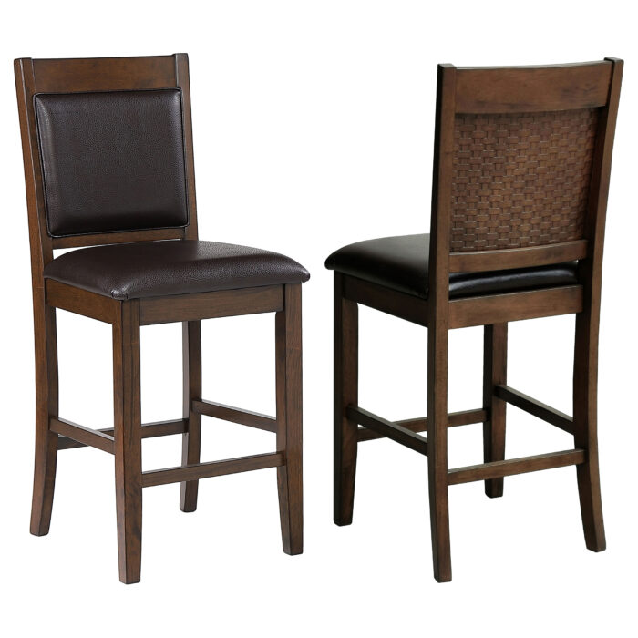 Dewey Upholstered Counter Chair Walnut (Set of 2) product image