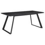 Smith Rectangular 71-inch Ceramic Top Dining Table Black product image