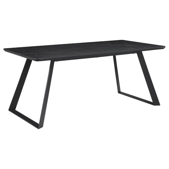 Smith Rectangular 71-inch Ceramic Top Dining Table Black product image