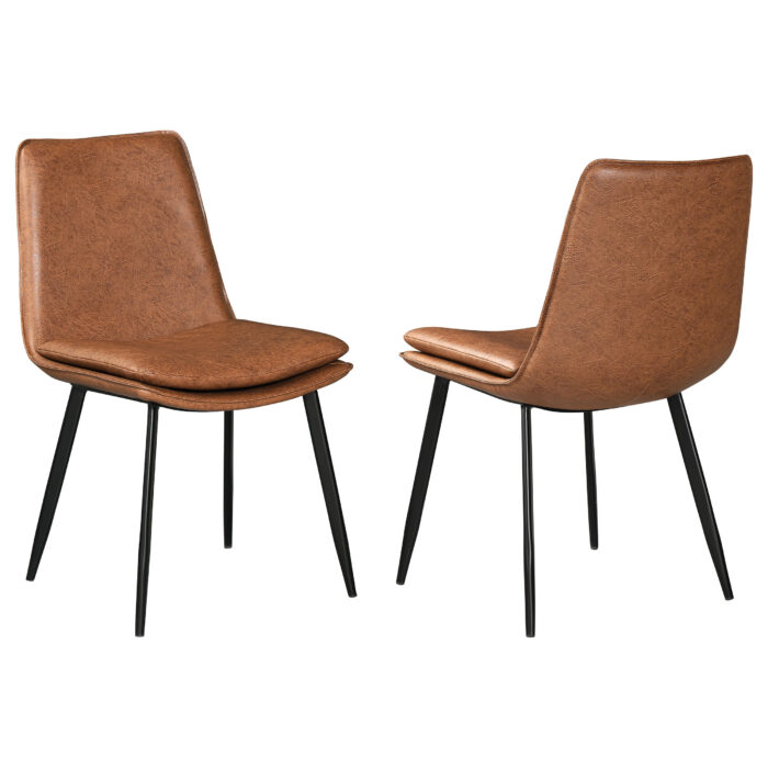 Ortega Upholstered Dining Side Chair Coffee (Set of 2) product image