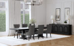 Florence 7-piece 126-inch Extension Dining Table Set Grey product image