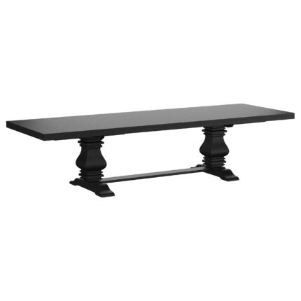 Florence 126-inch Extension Dining Table Distressed Black product image