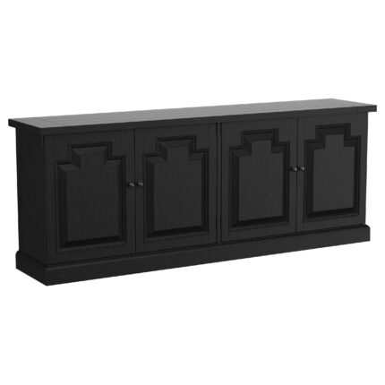 Florence 4-door Dining Sideboard Buffet Distressed Black product image