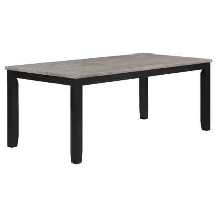Elodie Rectangular 78-inch Extension Leaf Dining Table Black product image