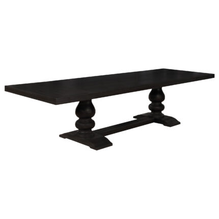 Phelps 123-inch Extension Leaf Dining Table Distressed Noir product image
