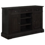 Phelps 2-door Sideboard Buffet Cabinet Distressed Noir product image