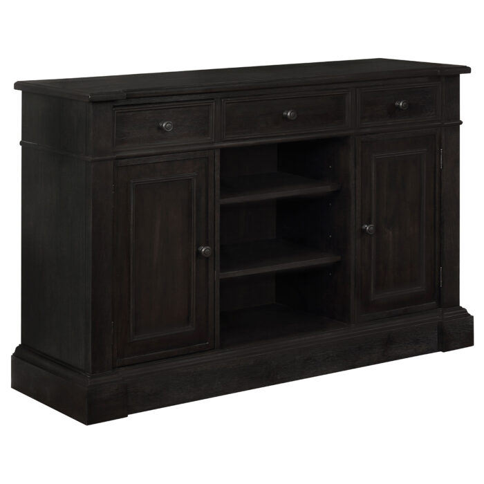 Phelps 2-door Sideboard Buffet Cabinet Distressed Noir product image