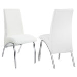 Bishop Upholstered Dining Side Chair White (Set of 2) product image