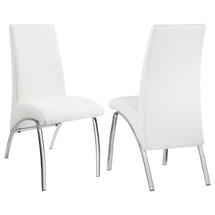 Bishop Upholstered Dining Side Chair White (Set of 2) product image