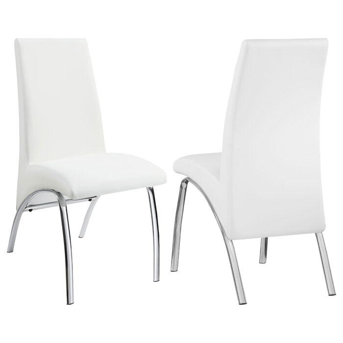 Bishop Upholstered Dining Side Chair White (Set of 2) product image