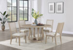 Trofello 5-piece Round Dining Table Set White Washed product image