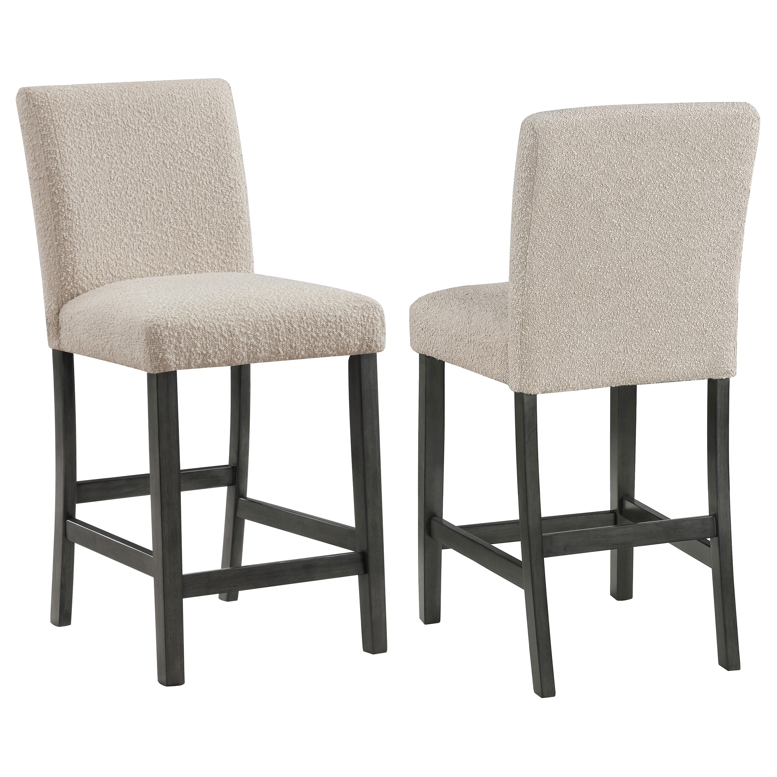 Alba Boucle Upholstered Counter Chair Beige (Set of 2) Alba Boucle Upholstered Counter Chair Beige (Set of 2) product image