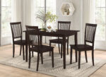 Gomez 5-piece Rectangular Dining Table Set Cappuccino product image