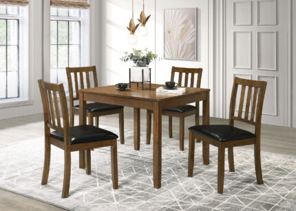 Parkwood 5-piece Square Dining Table Set Honey Brown product image