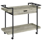 Ventura 1-drawer Engineered Wood Bar Cart Grey Driftwood product image