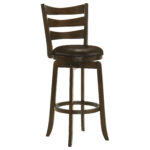 Murphy Wood Pub Height Swivel Bar Chair Dark Brown product image