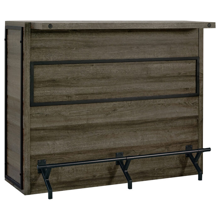Joe 5-shelf Composite Wood Home Bar Wine Cabinet Aged Oak product image
