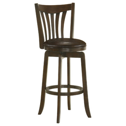Lambert Wood Pub Height Swivel Bar Chair Dark Cherry product image