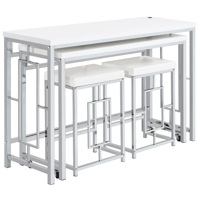 Jackson 4-piece Multipurpose Counter Height Table Set White product image