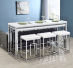 Jackson 5-piece Multipurpose Counter Height Table Set White product image