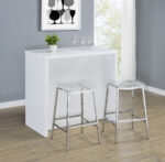 Topanga Engineered Wood Freestanding Home Bar White product image