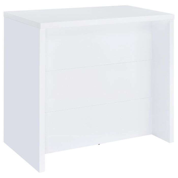 Topanga Engineered Wood Freestanding Home Bar White product image