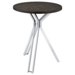 Edgerton Round 35-inch Pub Height Bistro Bar Table Dark Oak product image