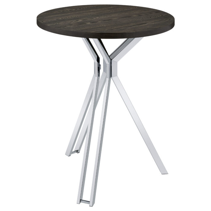 Edgerton Round 35-inch Pub Height Bistro Bar Table Dark Oak product image