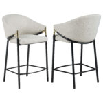 Chadwick Fabric Upholstered Counter Chair Beige (Set of 2) product image