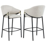 Chadwick Fabric Upholstered Bar Chair Beige (Set of 2) product image