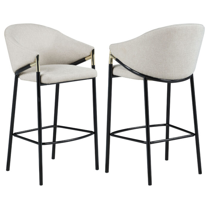 Chadwick Fabric Upholstered Bar Chair Beige (Set of 2) product image