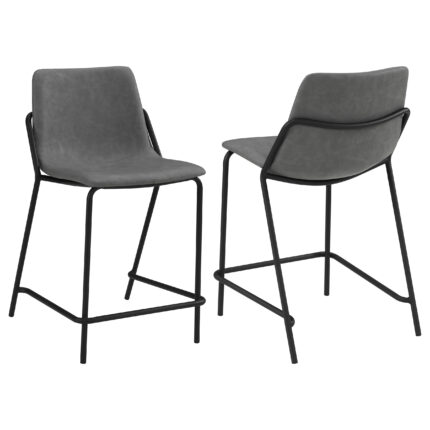 Earnest Upholstered Counter Chair Grey (Set of 2) product image