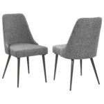 Alan Fabric Upholstered Dining Side Chair Grey (Set of 2) product image