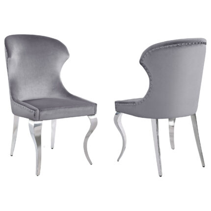 Cheyanne Upholstered Dining Side Chair Grey (Set of 2) product image