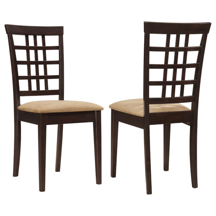 Kelso Lattice Back Dining Side Chair Cappuccino (Set of 2) product image