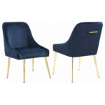 Mayette Upholstered Dining Side Chair Blue (Set of 2) product image