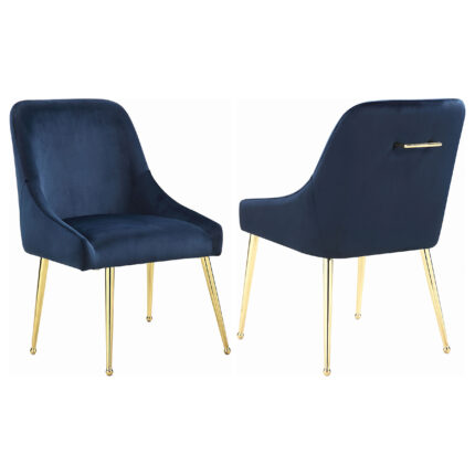 Mayette Upholstered Dining Side Chair Blue (Set of 2) product image