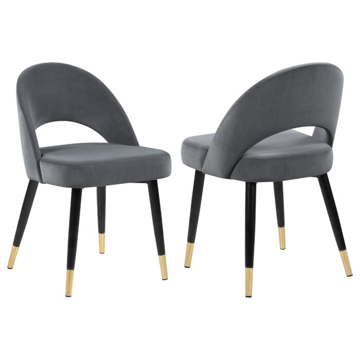 Lindsey Upholstered Dining Side Chair Grey (Set of 2) product image