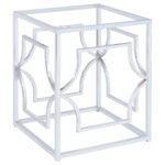 Starlight Square Metal Dining Table Base Chrome product image