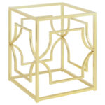 Starlight Square Metal Dining Table Base Brass product image