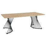 Altus 80-inch Composite Wood Dining Table Natural Oak product image