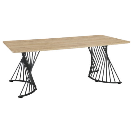 Altus 80-inch Composite Wood Dining Table Natural Oak product image