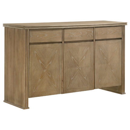 Adina 3-door 59-inch Sideboard Server Distressed Light Brown product image