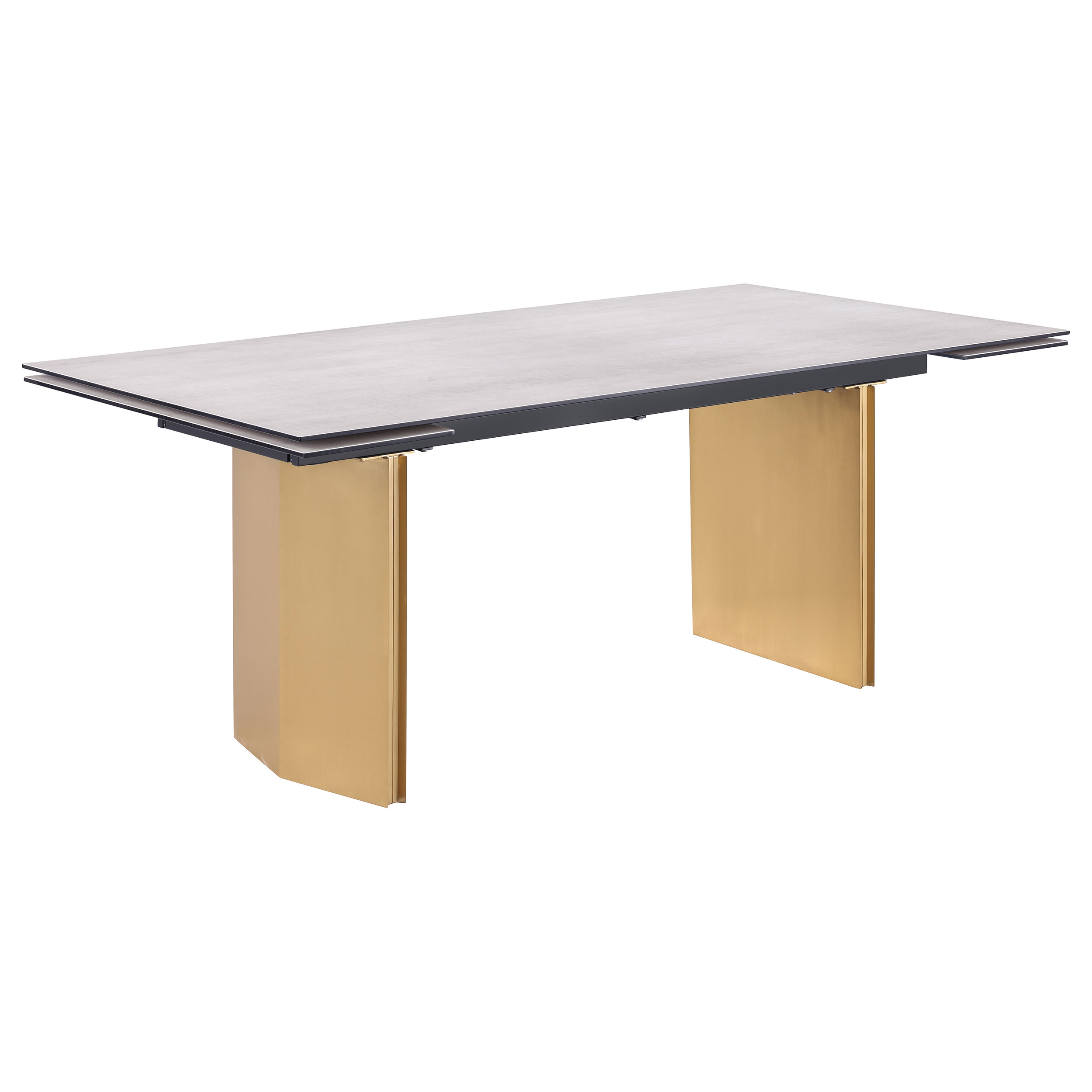 Vesa 97-inch Glass Top Extension Dining Table Beige Vesa 97-inch Glass Top Extension Dining Table Beige product image