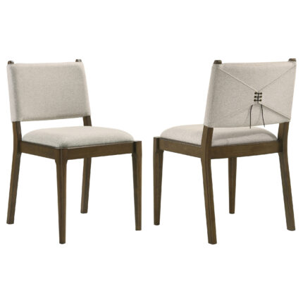 Ottowa Upholstered Dining Side Chair Brown (Set of 2) product image