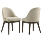 Reseda Upholstered Dining Side Chair Beige (Set of 2) product image
